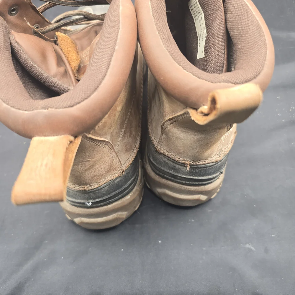 Ozark Trail Brown and Black Hiking Boots with‎ Rugged Design